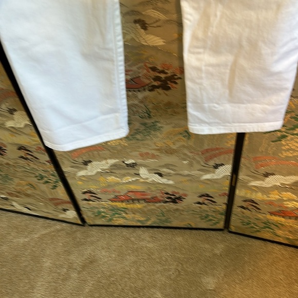 LUCKY BRAND MOLLIE CROP MID RISE WHITE DENIM JEANS SIZE 6/28 - Picture 7 of 15